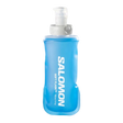 Blue Salomon soft flask on a white background