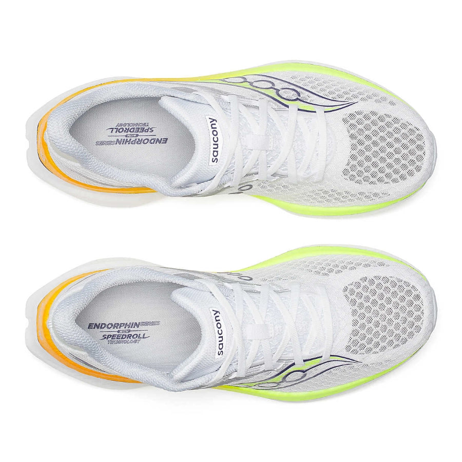 Saucony Mens Endorphin Speed 5 White Citron