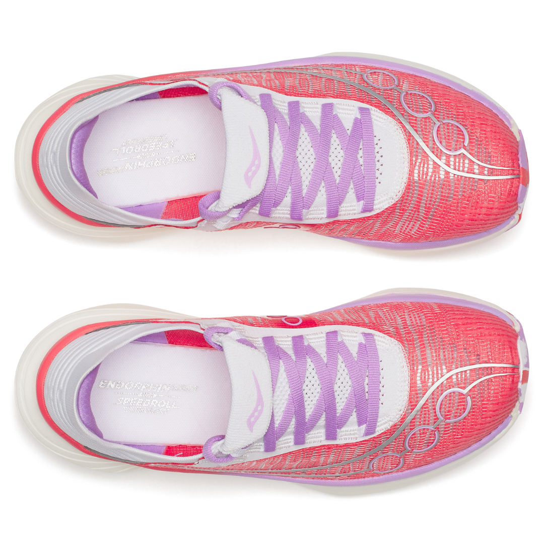 Saucony Unisex Endorphin Elite 2 Coral White 6