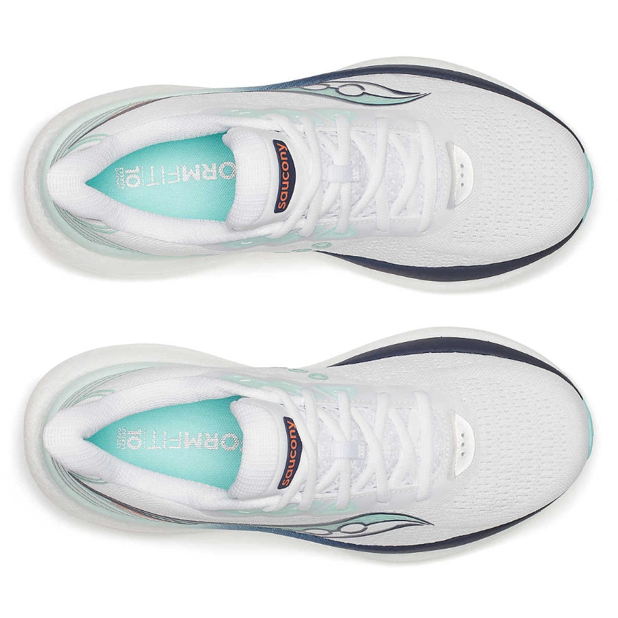 Saucony Womens Triumph 23 White Navy