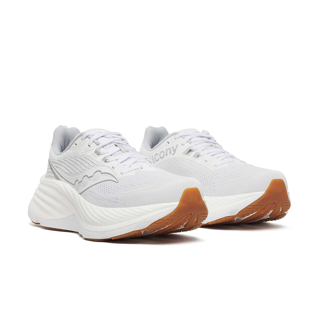 Saucony Mens Hurricane 24   White Silver 2