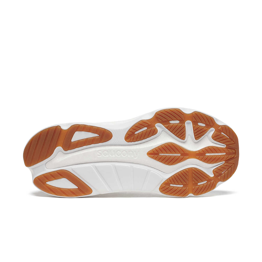 Saucony Mens Hurricane 24   White Silver 6