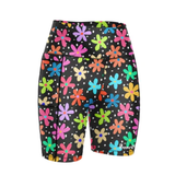 Happy Stride Fitted Shorts - Pretty Petal