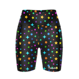 Happy Stride Fitted Shorts - Stars In Your Eyes