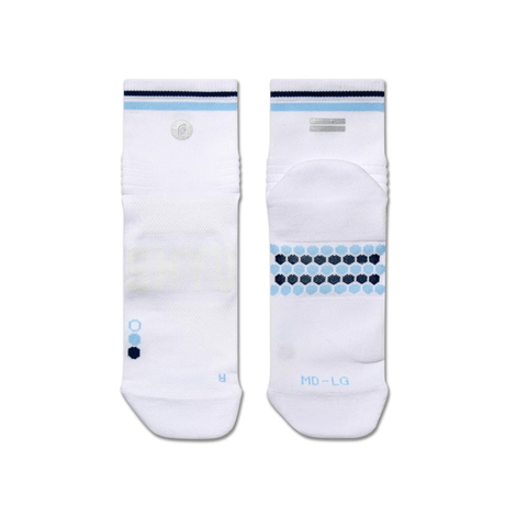 SHYU Racing Socks - Quarter Crew- White/Chapel/Hill