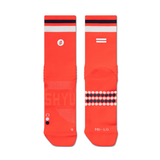 SHYU Racing Socks - Crew - Poppy/White/ Pencil