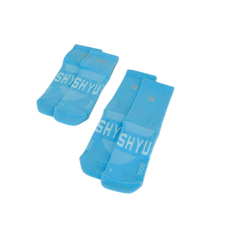 SHYU Racing Socks - Half Crew - Blue/Blue/Blue