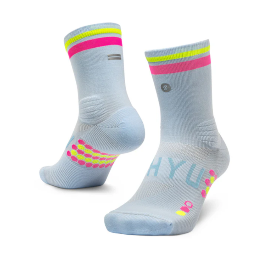 SHYU Racing Socks - Half Crew - Sky/Pink/Neon