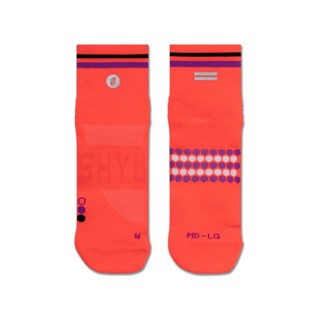 SHYU Racing Socks - Quarter Crew - Taiyo/Purple/Black