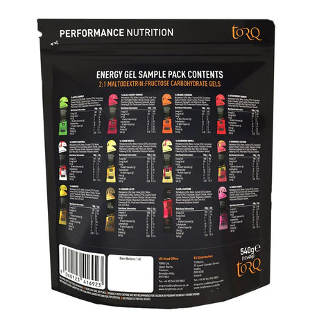 Torq Energy Gel Sample Pack - 12 Gels