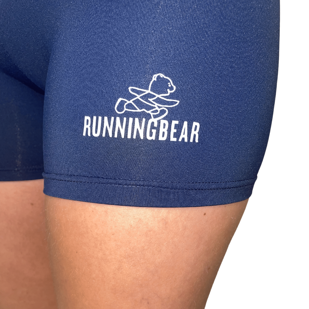 Running Bear Lycra Shorts Navy (4in)