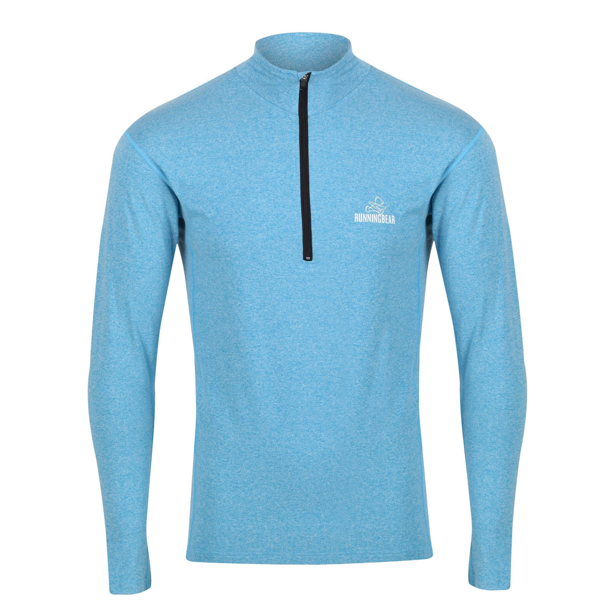 Running Bear Mens 1/2 Zip Top – Jade Marl