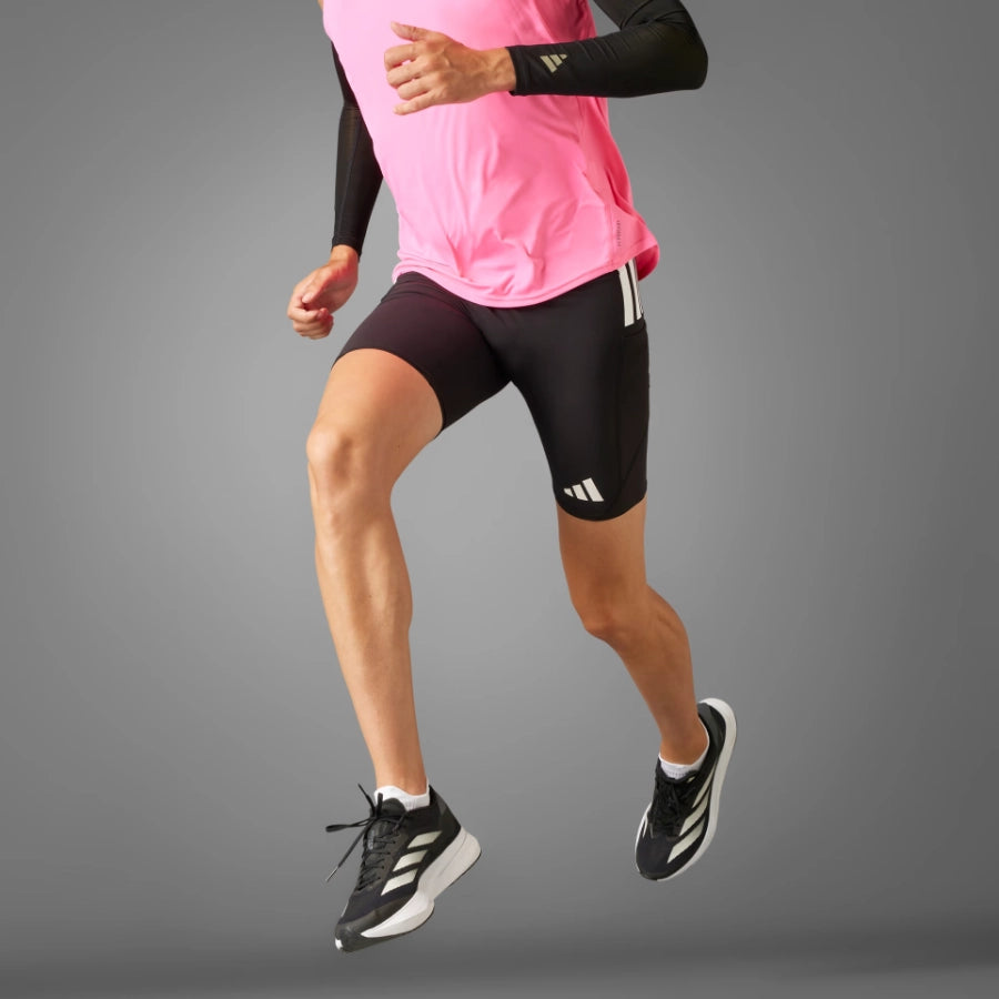 Adidas Mens Adizero Running Short Pocket Leggings