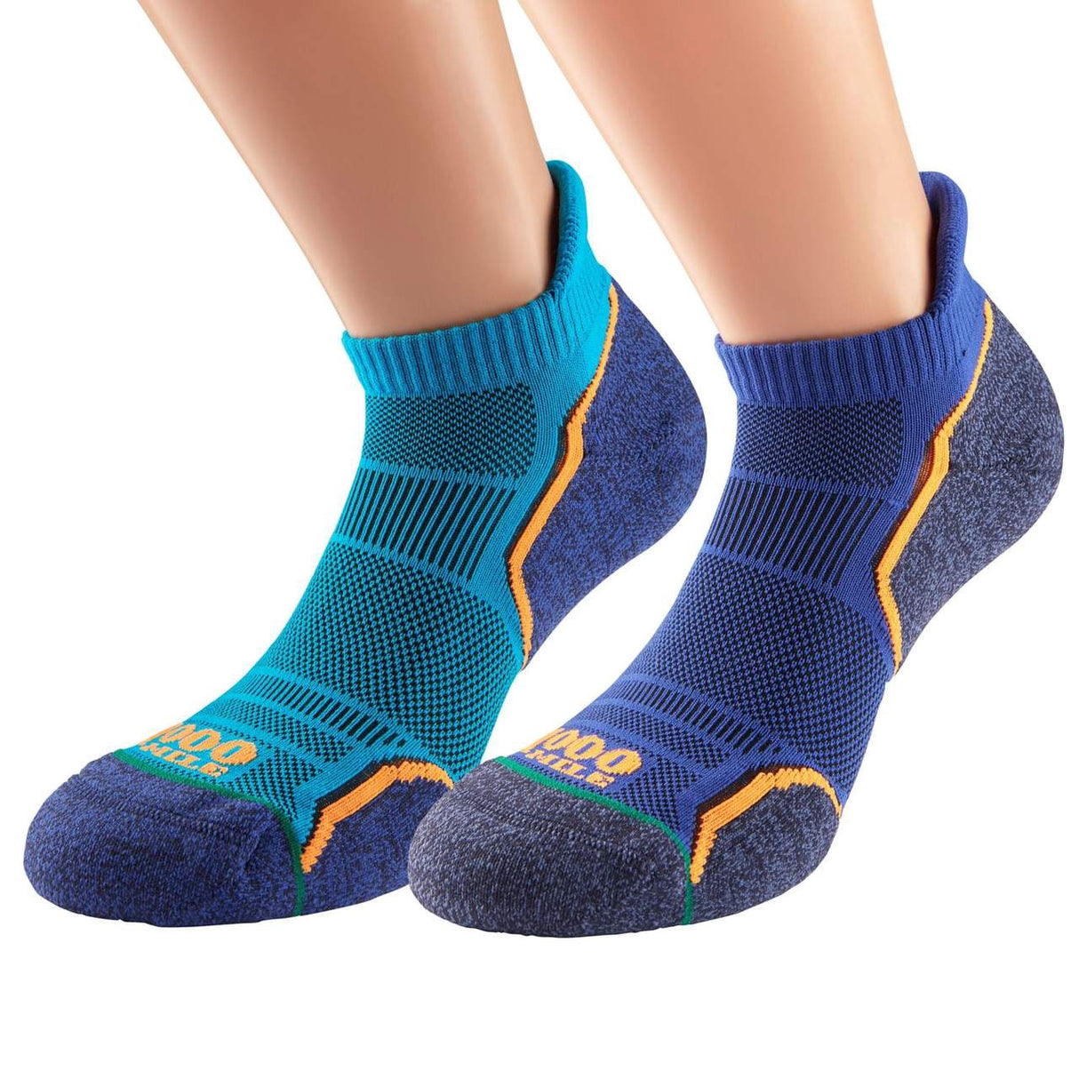 1000 Mile Run Socklet - Twin Pack (Mens)