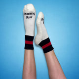 Running Bear Socks Black & Red