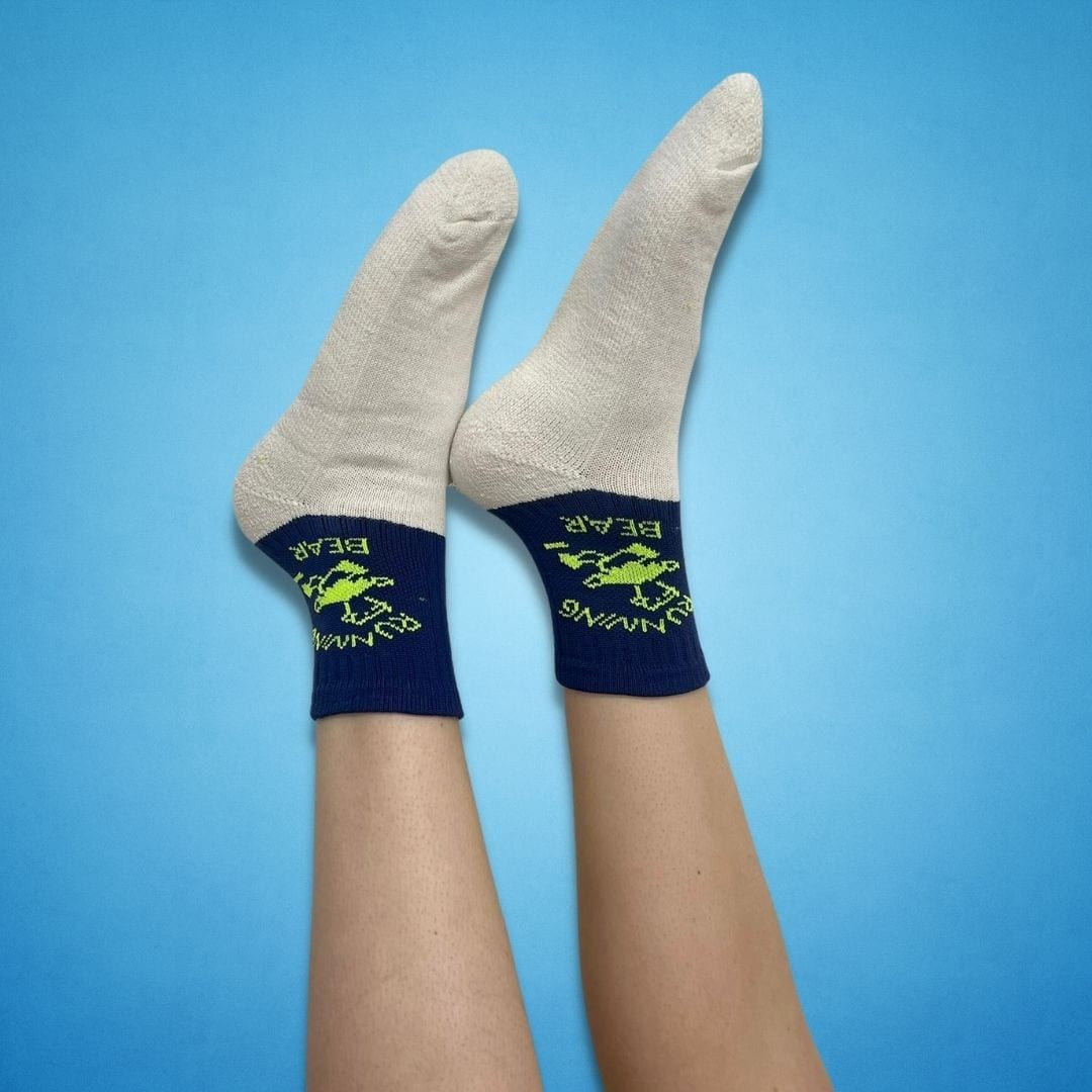 Running Bear Socks - Navy