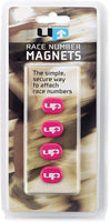 ultimate performance race number magnets pink