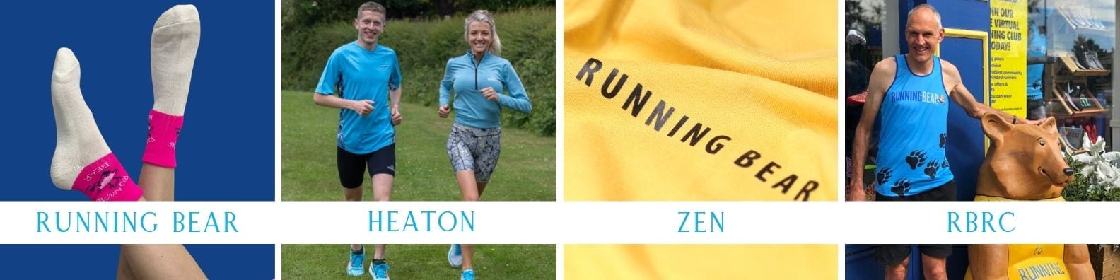 Running Bear Best Running Clothing in the UK Sustainable athletic clothing options, unique legging print, best running socks-min