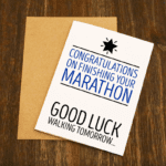 Congratulations On Your Marathon - Blue